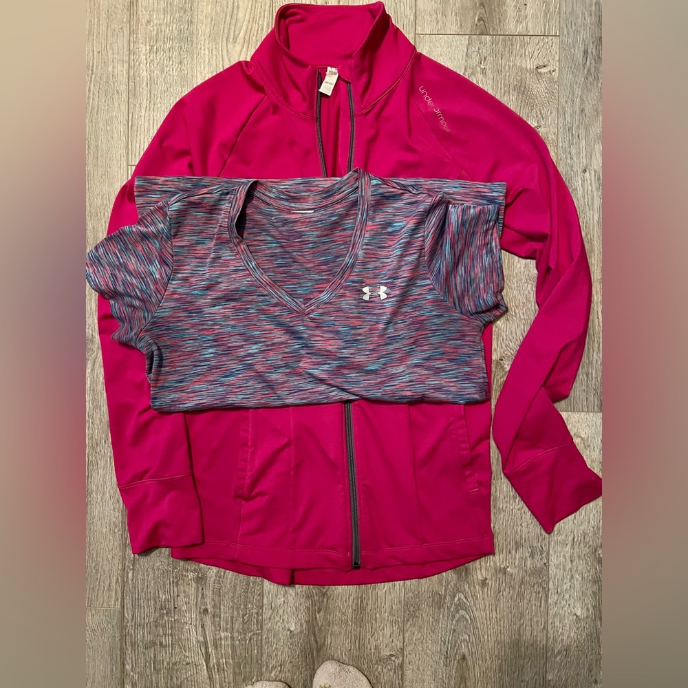 Under Armour jacket and matching tee